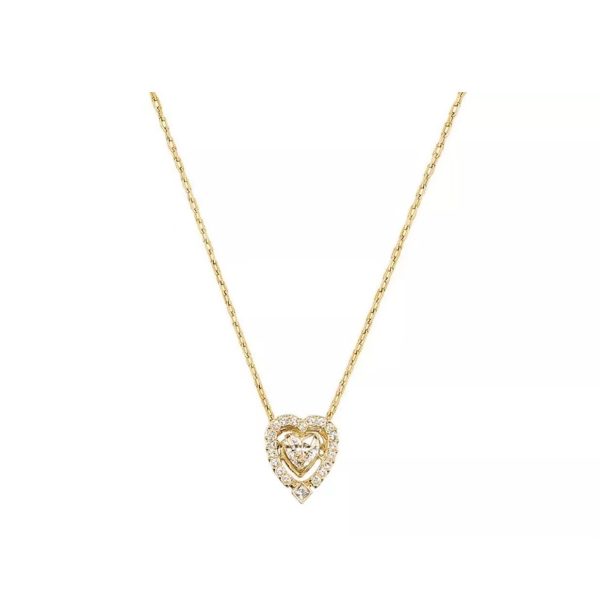 Swarovski/施華洛世奇跳動的心鎖骨項鍊5284188 38cm：圖片 5