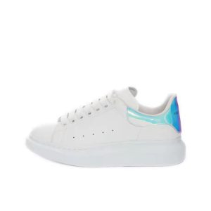 Alexander McQueen 厚底牛皮板鞋534278WHGP5 白/紫粉