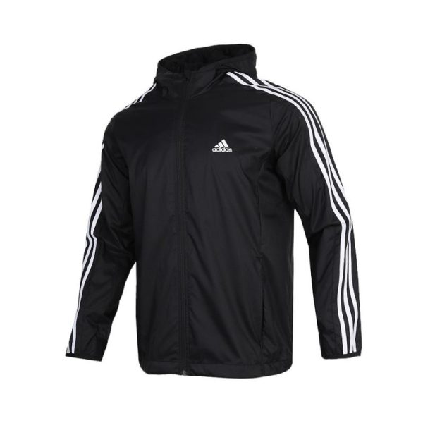 adidas 運動服訓練跑步外套GQ0622 黑