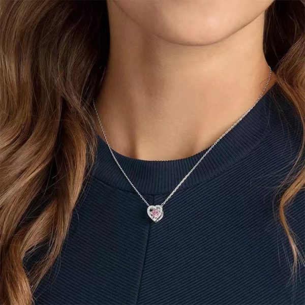 Swarovski/施華洛世奇跳動的心鎖骨項鍊5284188 38cm：圖片 4
