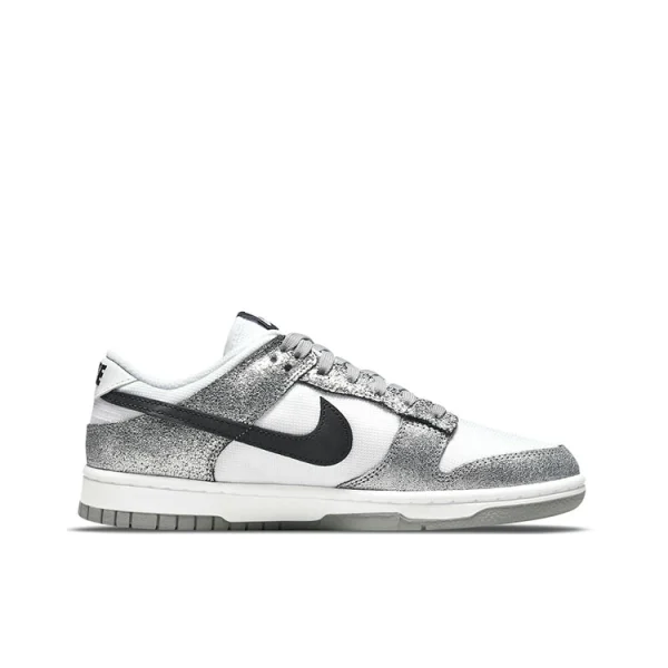 Nike Dunk 低筒/金屬銀/白色：圖片 5
