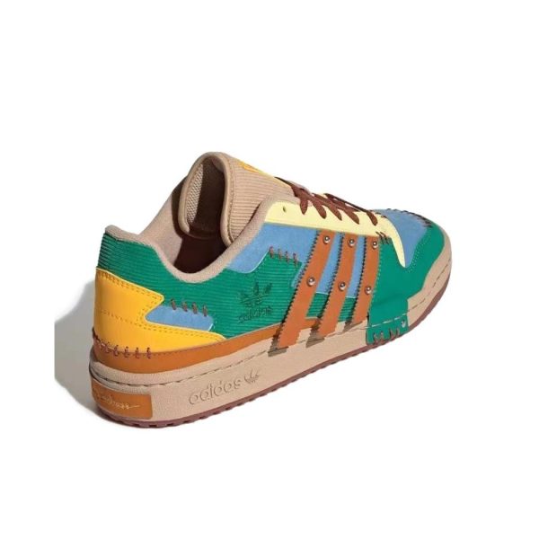 Melting Sadness x adidas originals Forum Exhibit Low 復古休閒板鞋藍綠色拼接男女同款：圖片 3