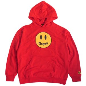 Drew House 笑臉連帽衛衣男女同款紅色送禮推薦