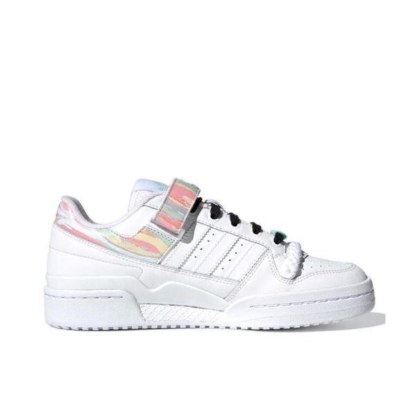 Adidas originals Forum Low "I Love Dance" 白色彩色女款：圖片 3