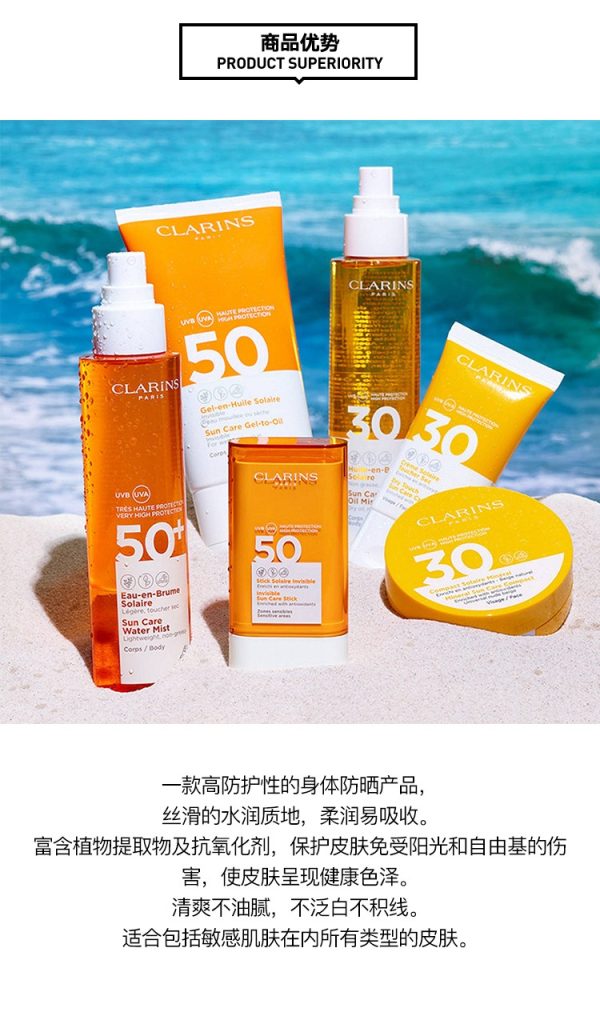 嬌韻詩高效防曬乳液噴霧SPF50+ 150ml：圖片 3