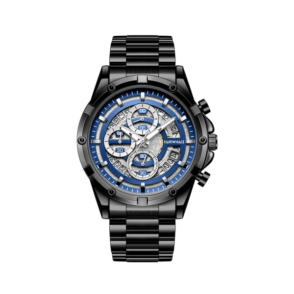 Mark Fairwhale/馬克華菲42mm 三盤六針夜光防水石英男士手錶：圖片 4
