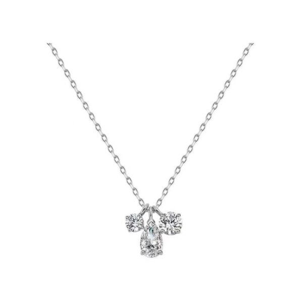 【唐嫣同款系列】Swarovski/施華洛世奇圓形水滴形鑽石項鍊5571077 銀色5571077