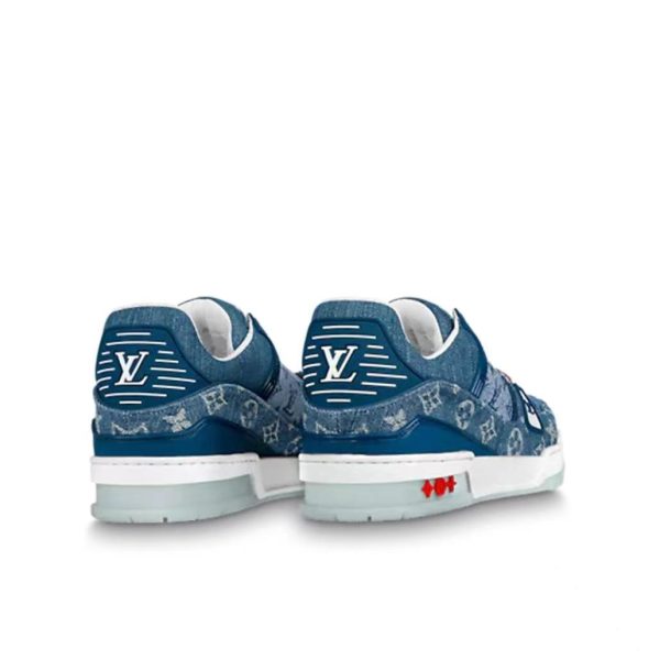 Louis Vuitton Trainer 藍色/白色/紅色：圖片 2