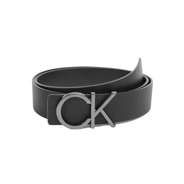 【送禮推薦】Calvin Klein/卡文克萊男士雙面扣孔經典時尚皮帶HC0605H4000 黑色