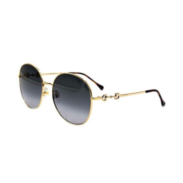 【鹿晗同款】Gucci/古馳馬階扣系列金屬方形太陽眼鏡GG0881SA