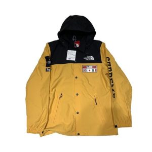 Supreme X TNF Expedition Coaches Jacket 地圖衝鋒衣SUPCOAT01171201 黃色