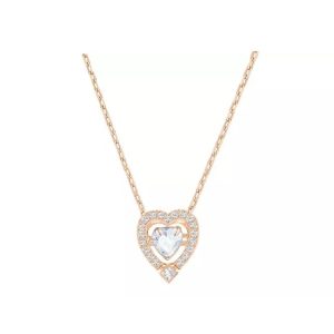 Swarovski/施華洛世奇跳動的心鎖骨項鍊5284188 38cm