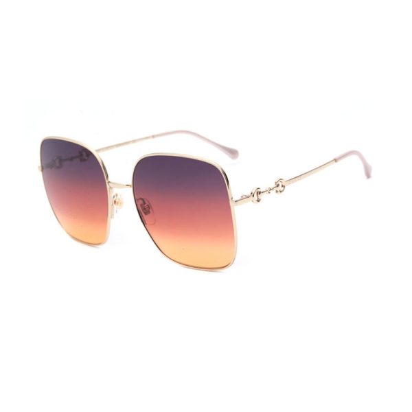 【倪妮同款】Gucci/古馳馬銜扣復古方框時尚太陽眼鏡GG0879S：圖片 3