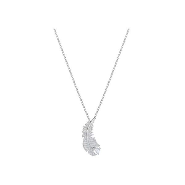 Swarovski/施華洛世奇羽毛鑲鑽鎖骨鏈項鍊5505470