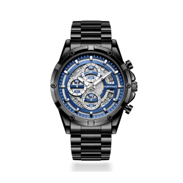 Mark Fairwhale/馬克華菲42mm 三盤六針夜光防水石英男士手錶：圖片 5