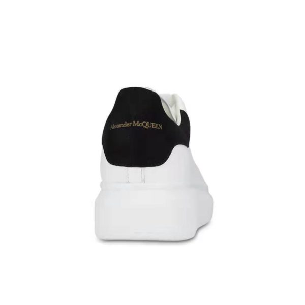 Alexander McQueen 厚底牛皮板鞋534278WHGP5 黑尾麂皮：圖片 4