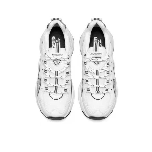 Skechers D'Lites 3.0 白/黑：圖片 5