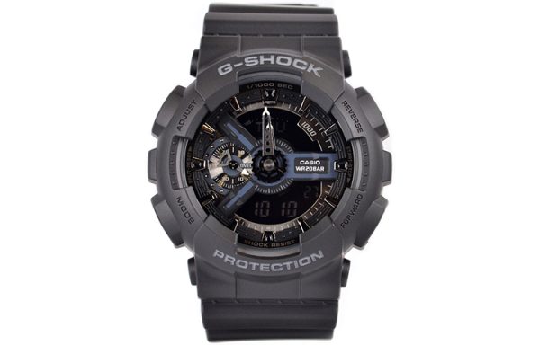 CASIO 卡西歐G-SHOCK系列黑武士防水運動手錶男款日韓錶黑色GA-110-1BDR