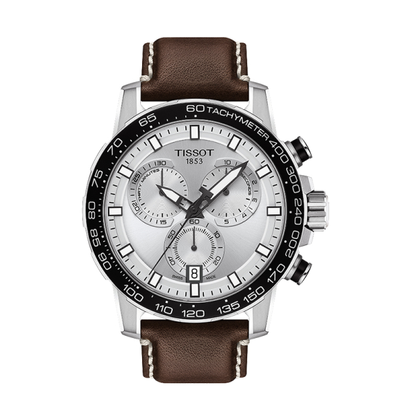 Tissot/天梭速敢系列45.5mm 三眼計時防水石英男士手錶T125.617.16.031.00