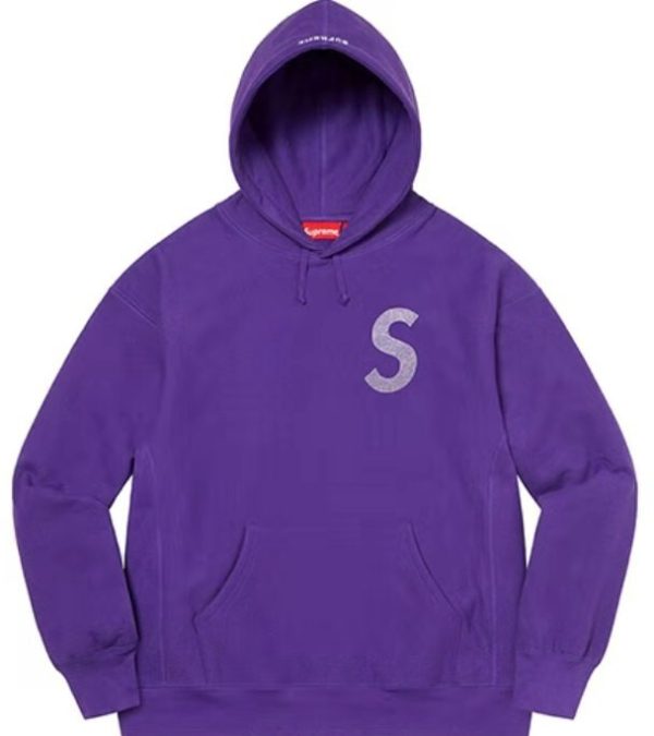 Supreme SS21 Week 6 X Swaroviski 聯名款水晶標誌衛衣紫色：圖片 3