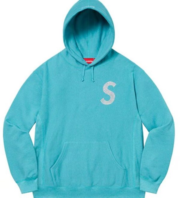 Supreme SS21 Week 6 X Swaroviski 聯名水晶標誌衛衣藍色：圖片 4
