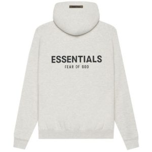 Fear of God Essentials SS21 Pullover Hoodie Light Heather Oatmeal