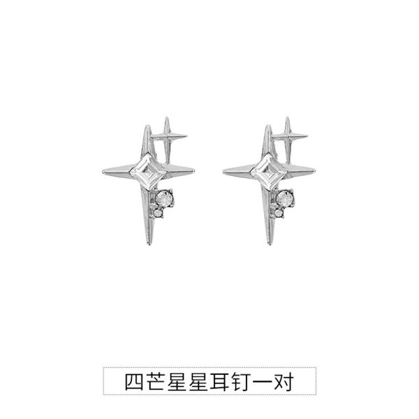 耳環男設計感小眾高級感男士痞帥男士冷淡風潮流十字架男生耳飾：圖片 6