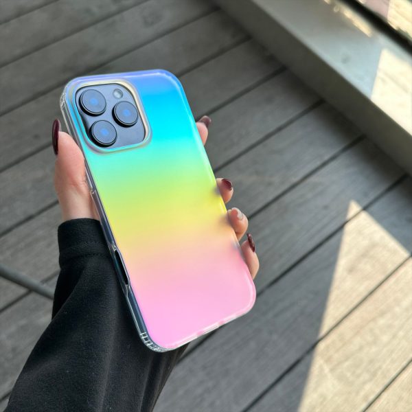 彩鍍漸層蘋果16手機殼11透明閃粉適用iphone15磁吸殼防刮：圖片 9