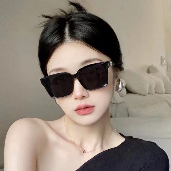 全新時尚方格太陽眼鏡防曬防紫外線太陽眼鏡歐美高級感女士墨鏡：圖片 2