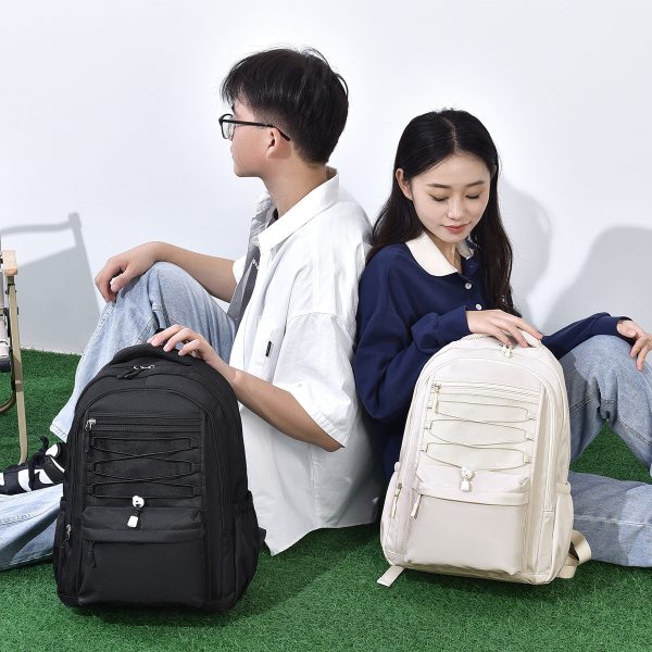 新款大容量新款簡約潮流男女雙肩背包大學生書包休閒百搭雙肩包