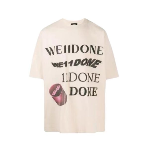 WE11DONE logo印花T卹WD-TT8-20-107-U