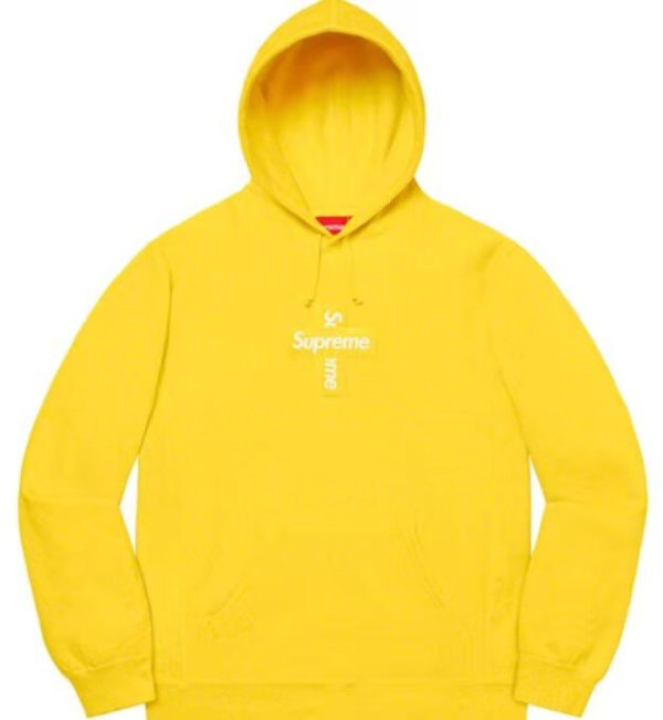 Supreme FW20 Week15 Cross Box 十字架連帽衛衣黃色：圖片 3