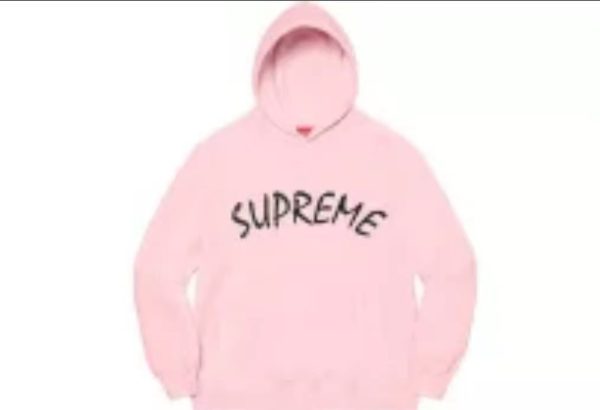 Supreme SS21 Week 8 FTP 弧形標誌刺繡連帽衛衣粉色：圖片 2
