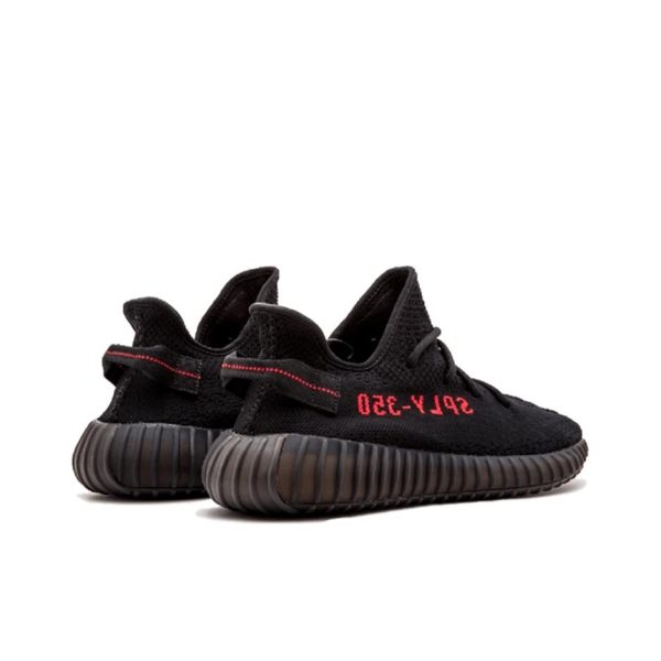 Adidas Originals Yeezy Boost 350 V2 黑紅字：圖片 2