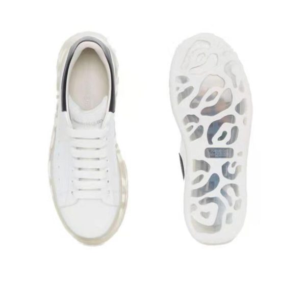 Alexander McQueen 厚底牛皮板鞋534278WHGP5 黑尾牛皮/氣墊：圖片 3