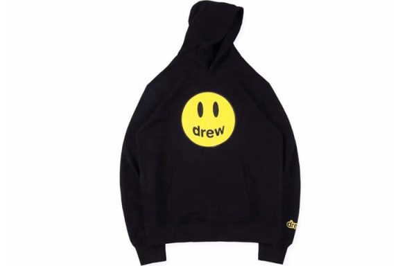 Drew House 笑臉印花連帽套頭長袖衛衣男女同款黑色送禮推薦送男友