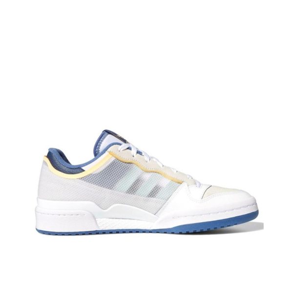 Adidas Originals Forum 白色/藍色/淡黃：圖片 4