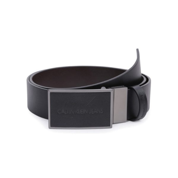 【送禮推薦】Calvin Klein/卡文克萊男士可翻轉雙面扣孔腰帶HC0589H3800 黑色