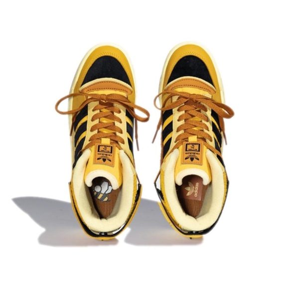 Melting Sadness x adidas originals Forum Exhibit Mid 經典休閒板鞋米黃蜜蜂BABO 男女同款：圖片 2