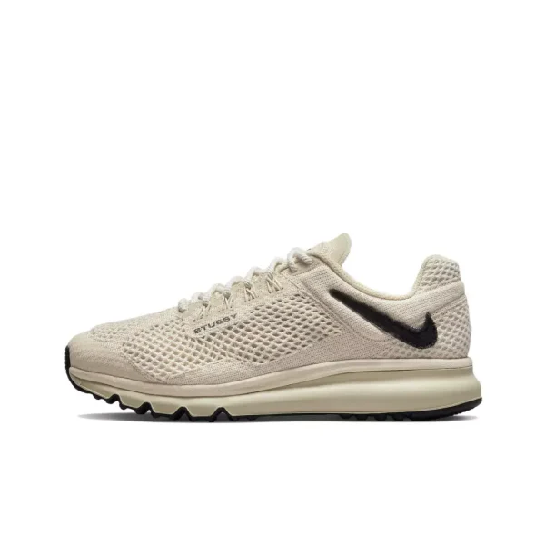 Stüssy x Nike Air Max 2013 "Fossil" 經典復古休閒跑步鞋男女同款沙漠色小倒鉤