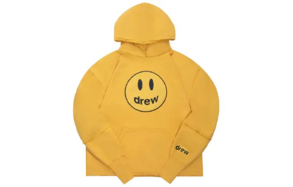 Drew House 笑臉連帽加絨衛衣冬季男女同款黃色送禮推薦