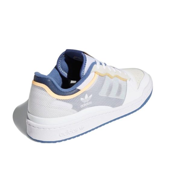 Adidas Originals Forum 白色/藍色/淡黃：圖片 3