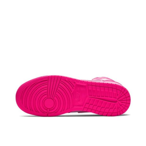 Air Jordan 1 Hyper Pink 中幫/粉灰白：圖片 5