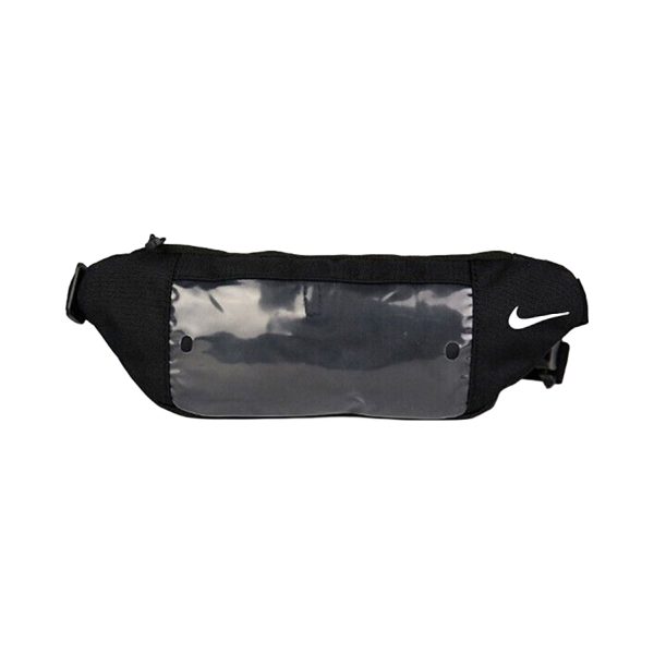 Nike 純色logo休閒運動腰包胸包黑色