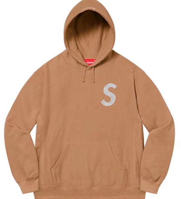 Supreme SS21 Week 6 X Swaroviski 聯名款水晶標誌衛衣棕色：圖片 3