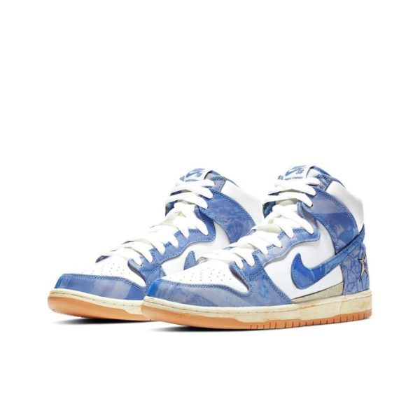 Nike Dunk SB/高筒/Carpet Company聯名/藍白刮刮樂