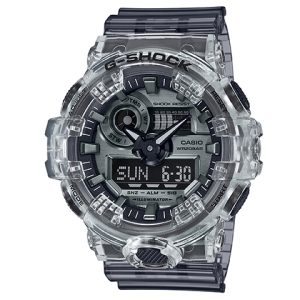 CASIO卡西歐G-SHOCK See thru冰韌系列冰韌1.0 冰電之韌透明防水運動手錶日韓錶男款GA-700SK-1APRS