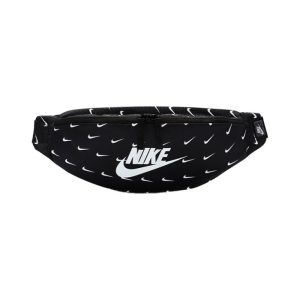Nike 滿印Logo印花單肩斜背腰包黑色DM2161-010