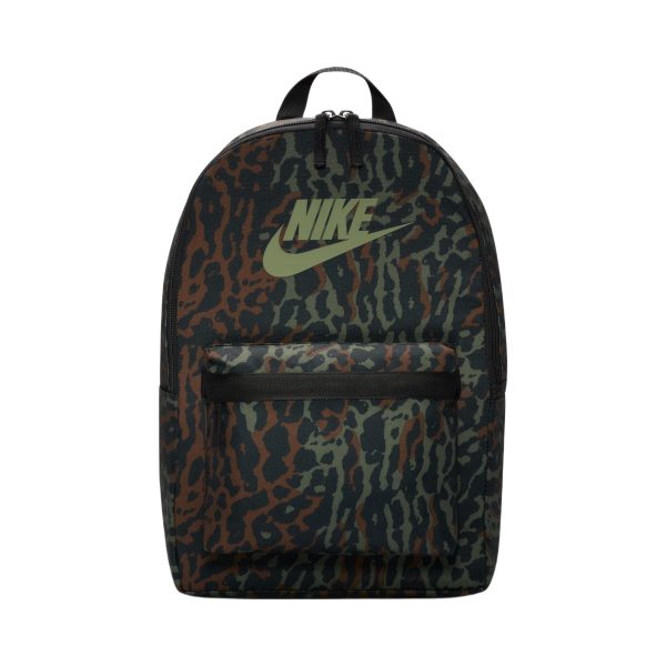 Nike 秋季新款收納舒適寬敞可調式肩帶雙肩包黑色/油綠FB2839-010